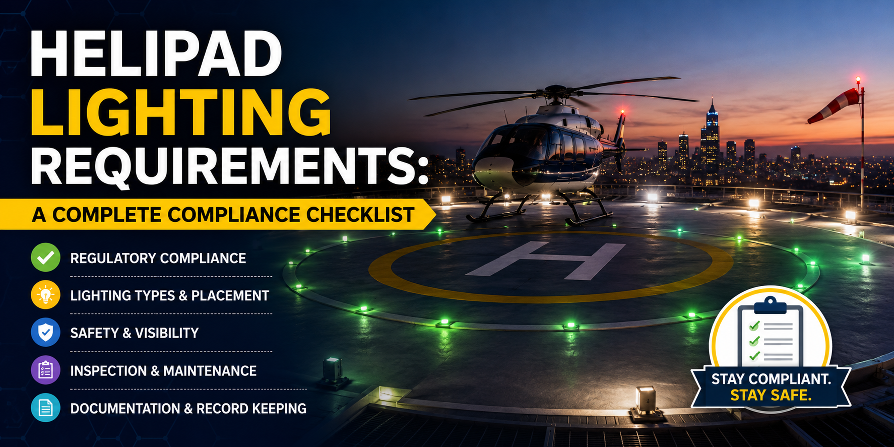Helipad Lighting Requirements: A Complete Compliance Checklist