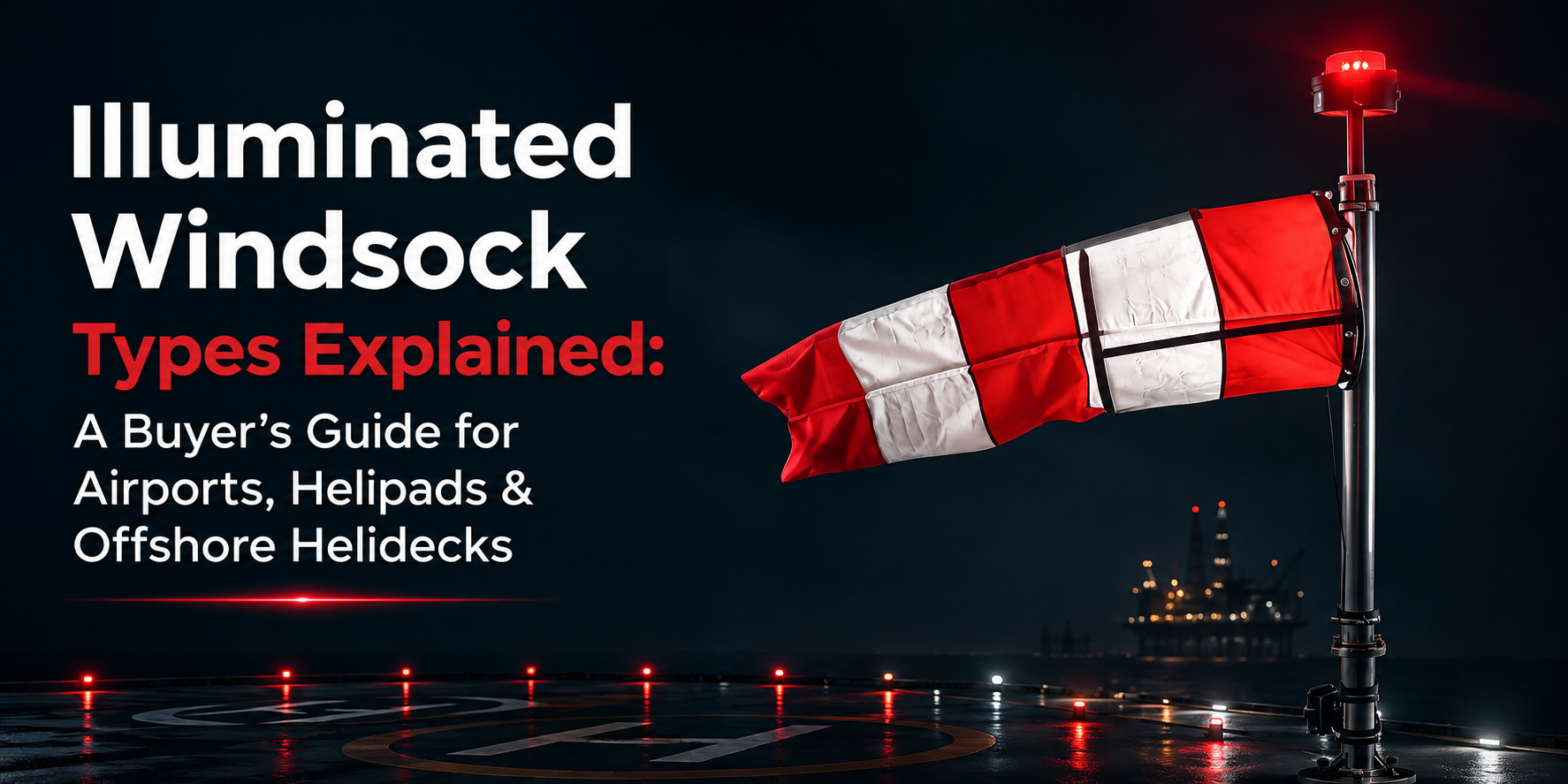 Illuminated Windsock Types Explained A Buyer's Guide for Airports, Helipads & Offshore Helidecks